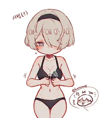 Drawing of a woman in a bikini