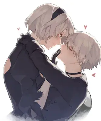 Two people hugging and hugging each other people