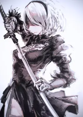 Woman with a sword in her hand