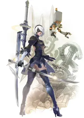 Woman with a sword and a sword