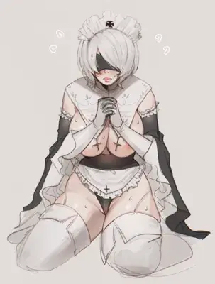 Woman in a white outfit sitting on the floor