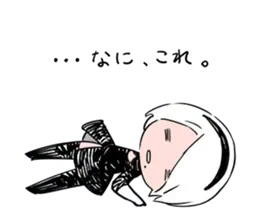 A fan art illustration of 2B from NieR: Automata lying on her back with a blindfold and white hair.
