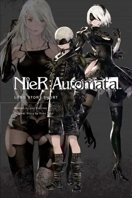 Fan art of 2B and 9S from NieR: Automata, featuring the characters in their signature YoRHa outfits against a dark, textured background.