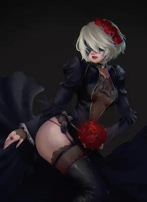 Thumbnail of 2B in Gothic-Lolita Outfit from NieR Automata