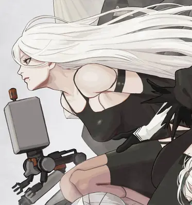 Thumbnail of 2B in NieR Automata Gothic-Lolita Art