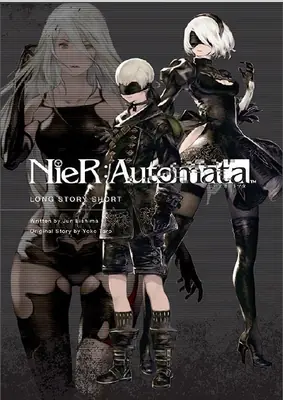 Fan art of 2B (YoRHa No.2 Type B) from NieR: Automata depicted in a gothic-lolita outfit with a blindfold and combat boots.