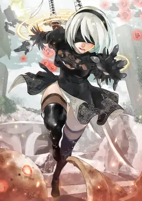 Thumbnail of 2B in NieR: Automata Combat Pose