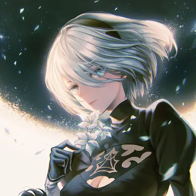 Thumbnail of 2B from NieR Automata in Ethereal Flower Pose