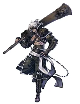 Fan art of 2B (YoRHa No.2 Type B) from NieR: Automata, depicted in a gothic-lolita outfit with a blindfold and sword.