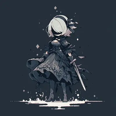 Thumbnail of 2B in Gothic-Lolita Outfit from NieR Automata