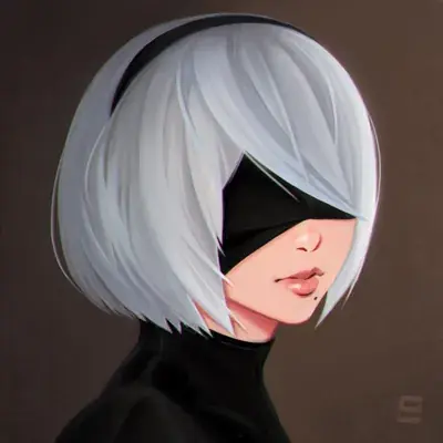 Thumbnail of 2B: A Somber Gaze