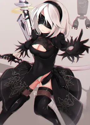 Thumbnail of 2B Combat Ready Digital Art