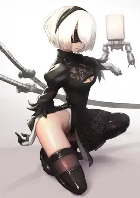Thumbnail of 2B Low-Angle Combat Pose