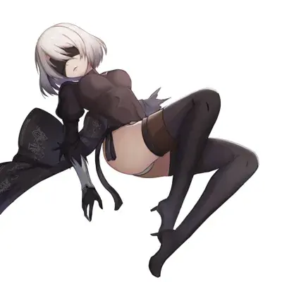 Thumbnail of 2B Reclining Digital Illustration