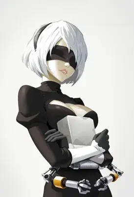 Thumbnail of 2B with a Mysterious Cube