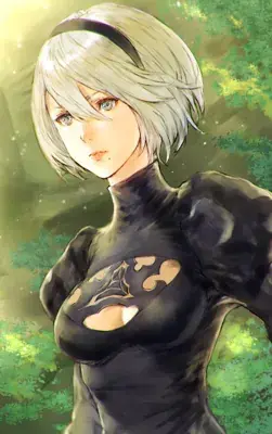 Thumbnail of 2B's Serene Forest Gaze