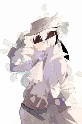 9S from Nier Automata elegant portrait - digital artwork showing android character in signature outfit