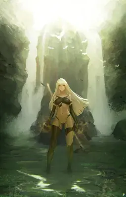 Thumbnail of A2's Serene Moment at the Grotto Waterfall