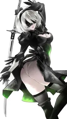 Thumbnail of Artistic render of 2b from nier automata - Nier Art