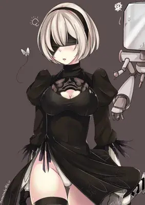 Thumbnail of Artistic render of 2b from nier automata - Nier Art