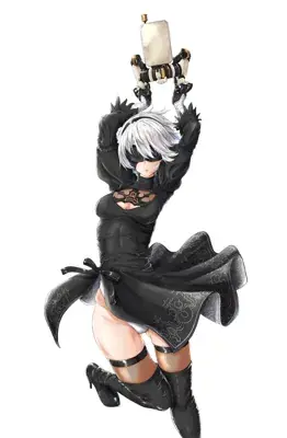 Thumbnail of Artistic render of 2b from nier automata - Nier Art