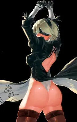 Thumbnail of Artistic render of 2b from nier automata - Nier Art