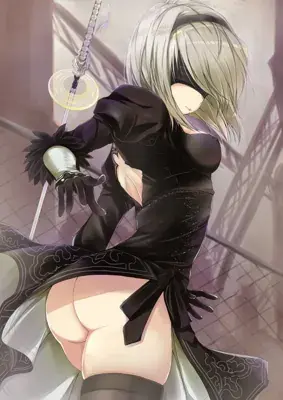 Thumbnail of Artistic render of 2b from nier automata - Nier Art