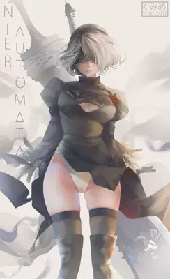 Thumbnail of Artistic render of 2b from nier automata - Nier Art