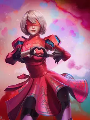 Thumbnail of Artistic render of 2b from nier automata - Nier Art