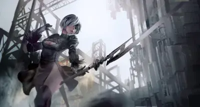 Thumbnail of Artistic render of 2b from nier automata - Nier Art