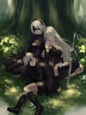 Thumbnail of Artistic render of 2b from nier automata - Nier Art