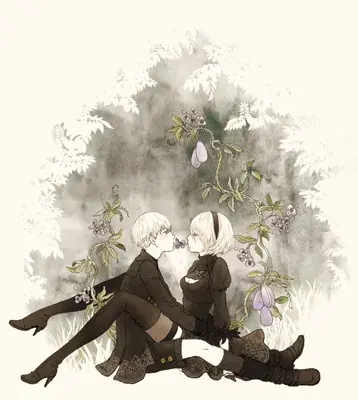 Thumbnail of Artistic render of 2b from nier automata - Nier Art