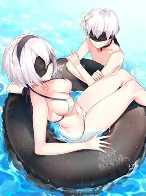 Thumbnail of Artistic render of 2b from nier automata - Nier Art