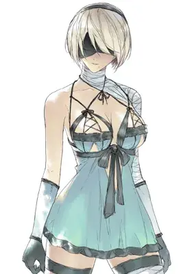 Thumbnail of Artistic render of 2b from nier automata - Nier Art