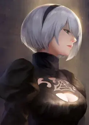 Thumbnail of Artistic render of 2b from nier automata - Nier Art