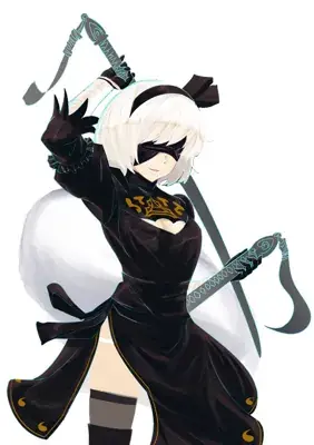 Thumbnail of Artistic render of 2b from nier automata - Nier Art