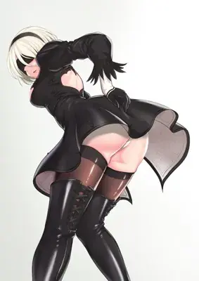 Thumbnail of Artistic render of 2b from nier automata - Nier Art
