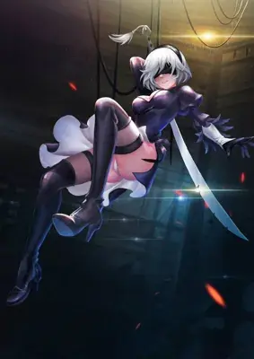 Thumbnail of Artistic render of 2b from nier automata - Nier Art
