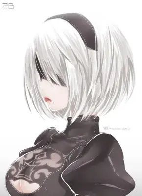 Thumbnail of Artistic render of 2b from nier automata - Nier Art