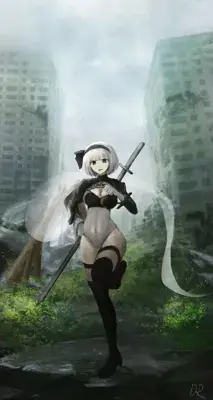 Thumbnail of Artistic render of 2b from nier automata - Nier Art