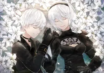 Thumbnail of Artistic render of 2b from nier automata - Nier Art