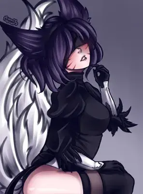 Thumbnail of Artistic render of 2b from nier automata - Nier Art