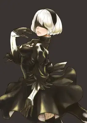 Thumbnail of Artistic render of 2b from nier automata - Nier Art