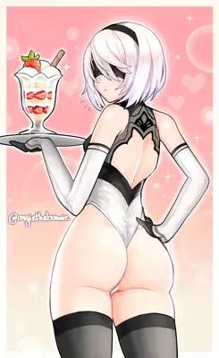 Thumbnail of Artistic render of 2b from nier automata - Nier Art