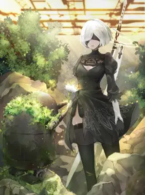 Thumbnail of Artistic render of 2b from nier automata - Nier Art