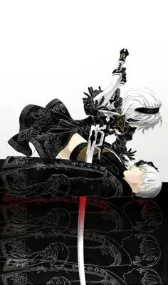 Artistic render of 2b from nier automata