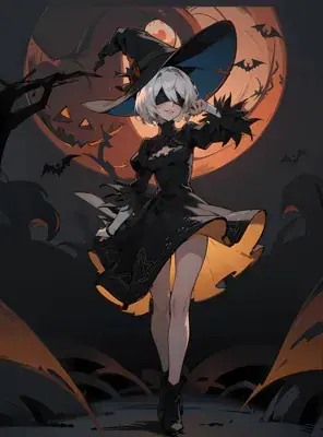 Thumbnail of Artistic render of 2b from nier automata - Nier Art