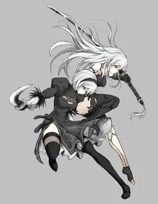 Thumbnail of Artistic render of 2b from nier automata - Nier Art