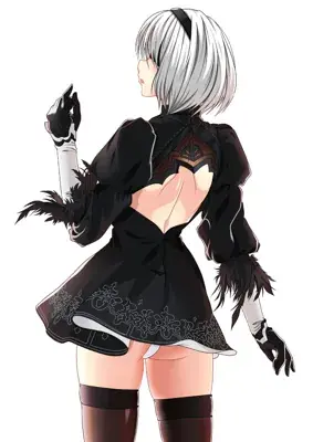 Thumbnail of Artistic render of 2b from nier automata - Nier Art