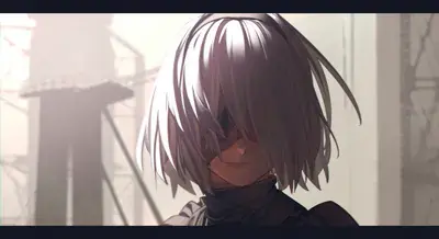 Thumbnail of Artistic render of 2b from nier automata - Nier Art